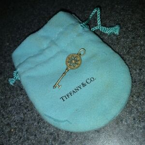 Tiffany Sterling Silver Daisy Key Pendant